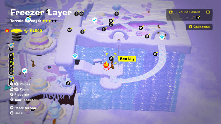 Sea Lily 59 Fossil Map Location