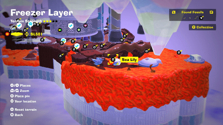 Sea Lily 58 Fossil Map Location