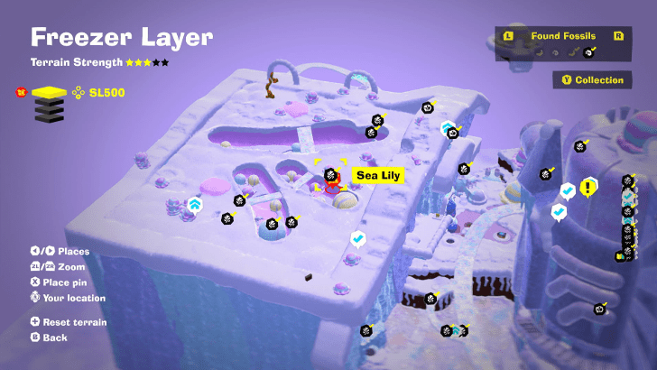 Sea Lily 54 Fossil Map Location