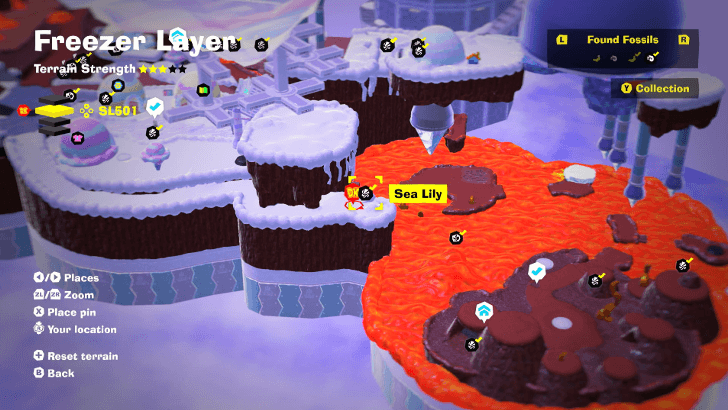 Sea Lily 60 Fossil Map Location