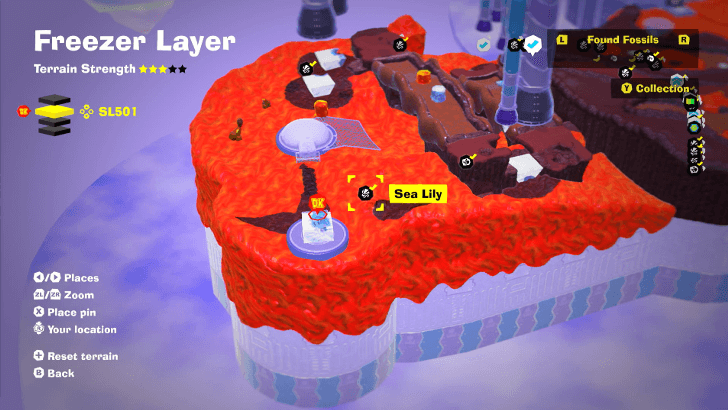 Sea Lily 61 Fossil Map Location