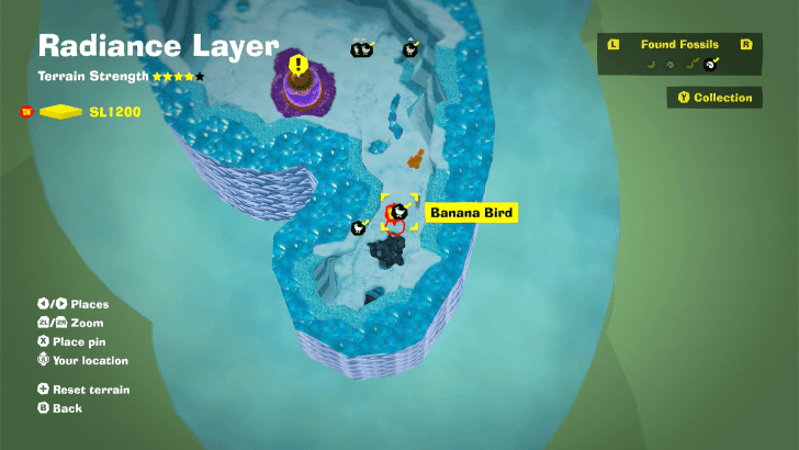 Banana Bird 5 Fossil Map Location