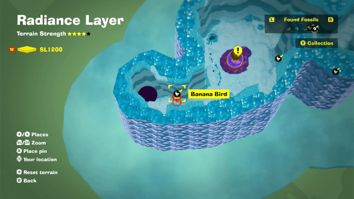 Banana Bird 4 Fossil Map Location