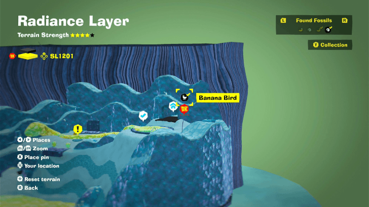 Banana Bird 6 Fossil Map Location