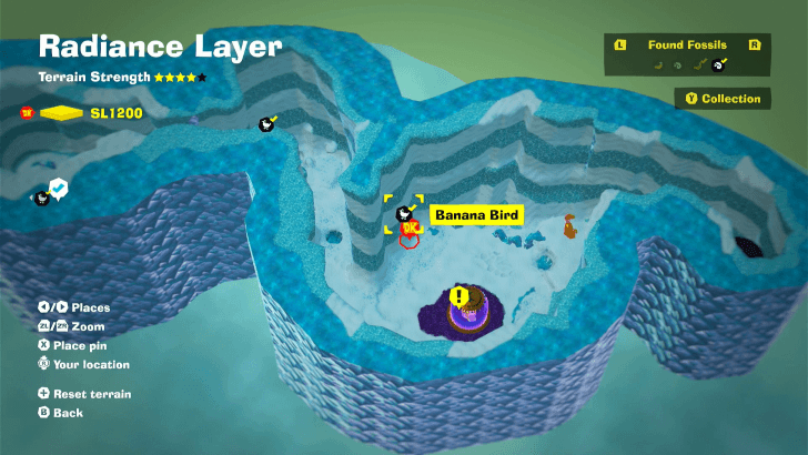 Banana Bird 3 Fossil Map Location