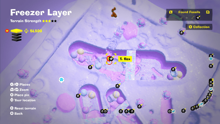 T-Rex 1 Fossil Map Location