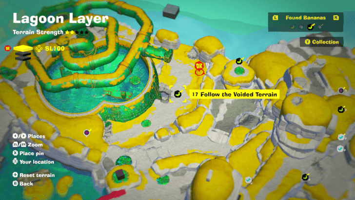 Follow the Voided Terrain Banandium Gem Map Location