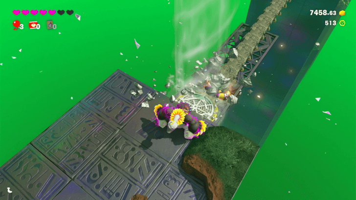 Lure the Enemy to Destroy the Concrete Platform