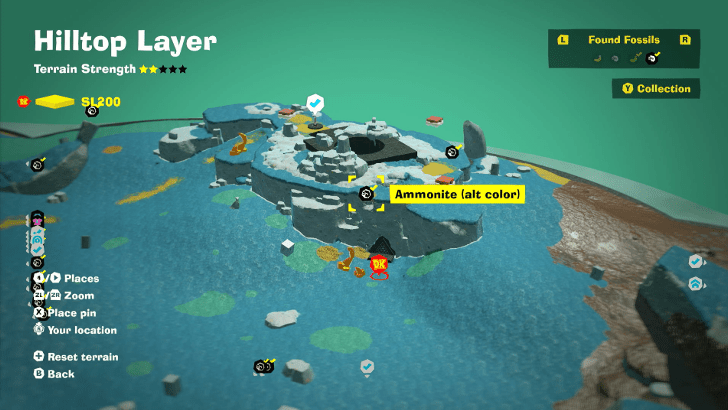 Ammonite (alt color) 18 Fossil Map Location