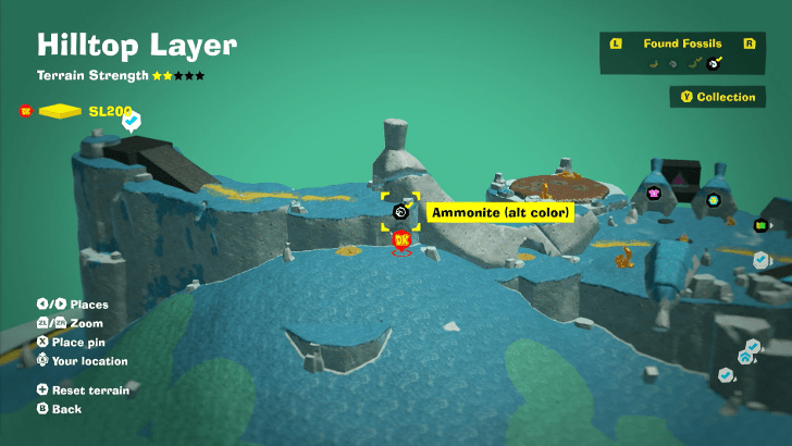 Ammonite (alt color) 3 Fossil Map Location