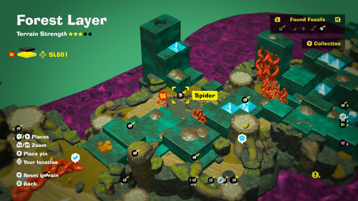 Spider 1 Fossil Map Location