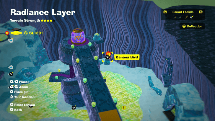 Banana Bird 10 Fossil Map Location