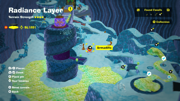 Armadillo 1 Fossil Map Location