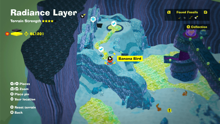 Banana Bird 7 Fossil Map Location