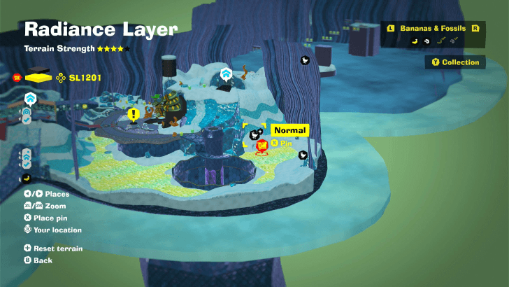 Banana Bird 22 Fossil Map Location