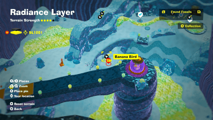 Banana Bird 9 Fossil Map Location