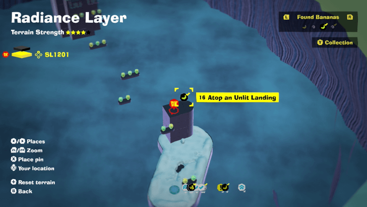 Atop an Unlit Landing Banandium Gem Map Location