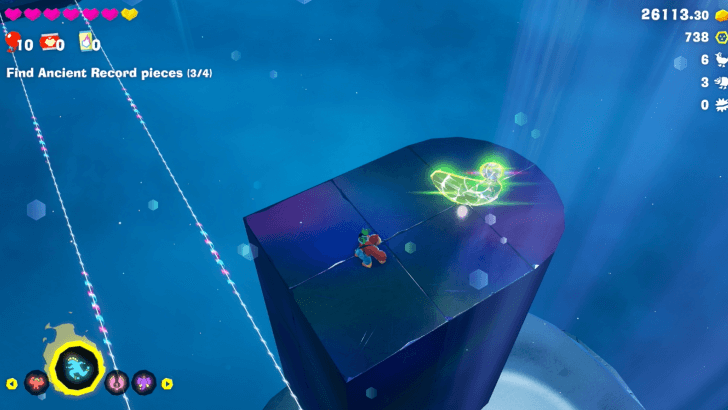 Atop an Unlit Landing Banandium Gem Overworld Location