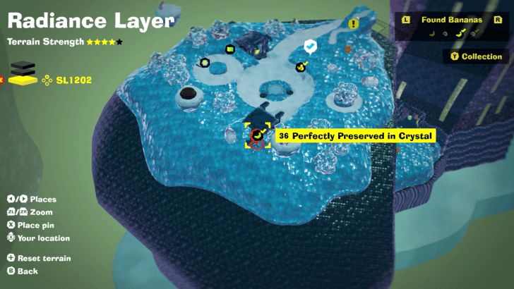 Perfectly Preserved in Crystal Banandium Gem Map Location