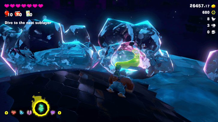 Perfectly Preserved in Crystal Banandium Gem Overworld Location