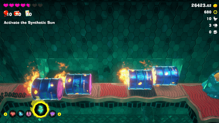 Safe in the Barrel-Free Zone Banandium Gem Overworld Location