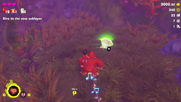 Beneath the Bounce Banandium Gem Overworld Location