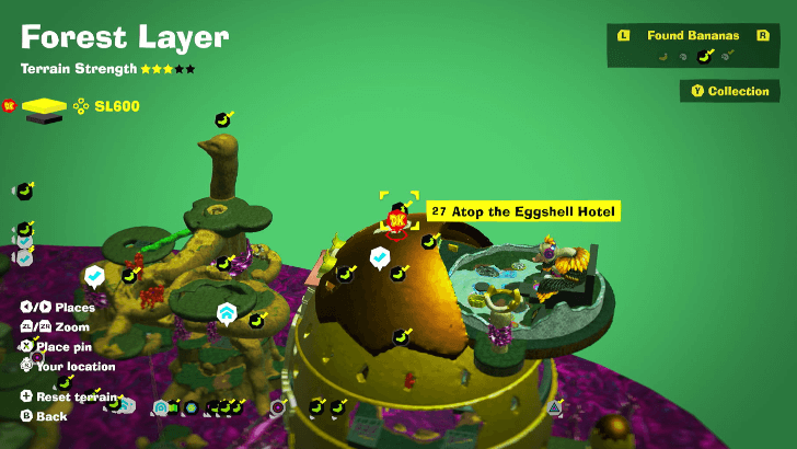 Atop the Eggshell Hotel Banandium Gem Map Location