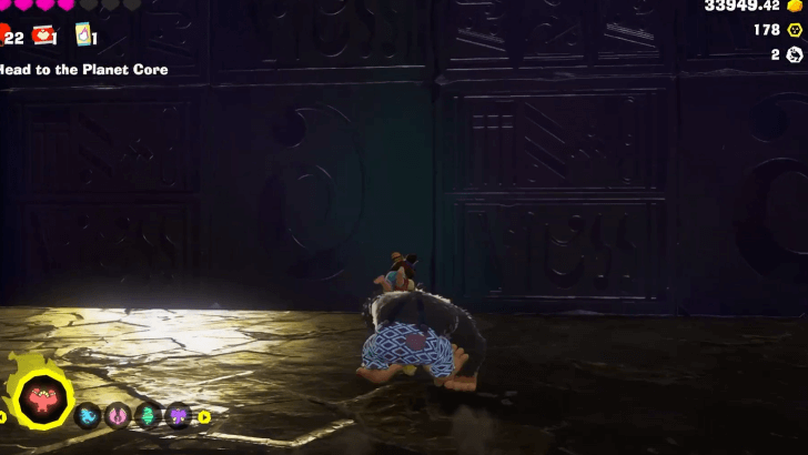 Climb onto the north wall