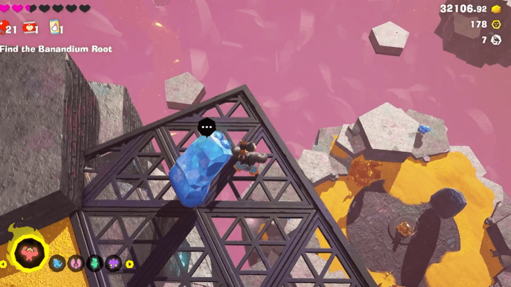 Drop down to the second concrete tower