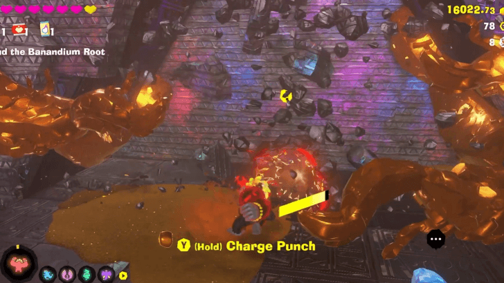 Use Kong Bananza to break gate