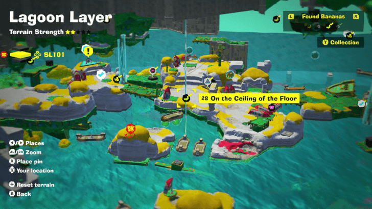 On the Ceiling of the Floor Banandium Gem Map Location