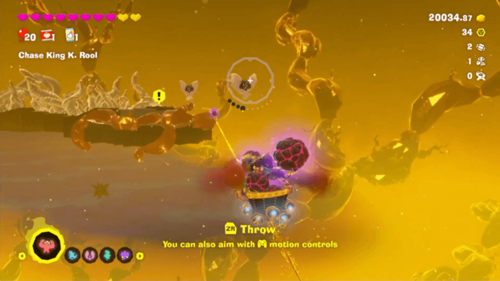 Throw Rocks at Enemies While in the Minecart