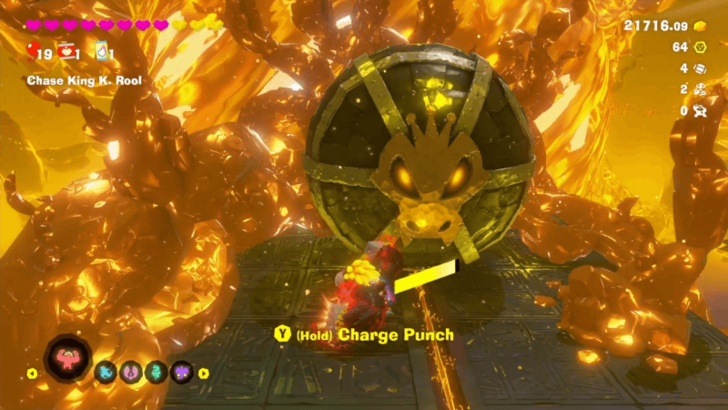 Charge Punch the Large Ball with Kong Bananza