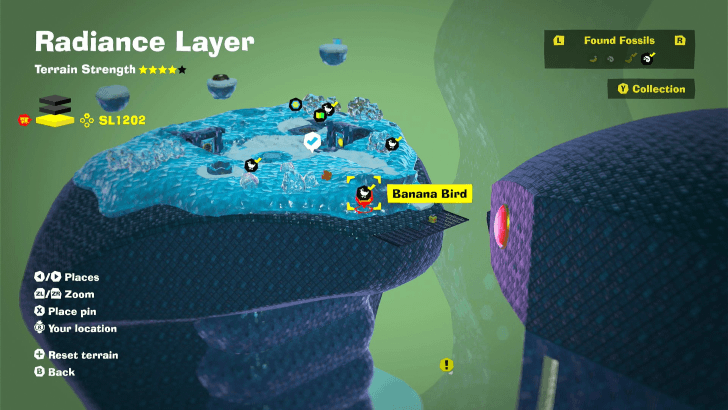 Banana Bird 29 Fossil Map Location