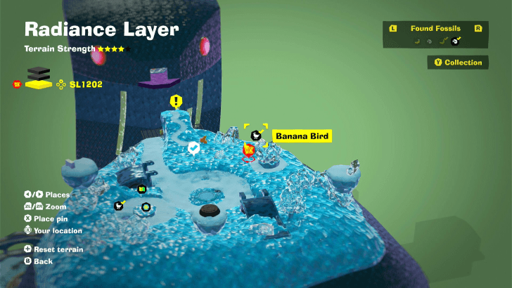 Banana Bird 27 Fossil Map Location