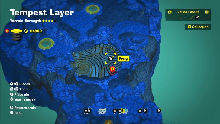 Frog 10 Fossil Map Location