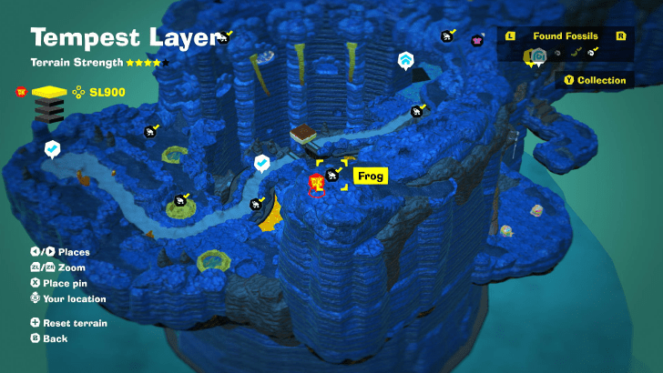 Frog 7 Fossil Map Location