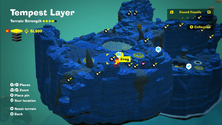 Frog 14 Fossil Map Location