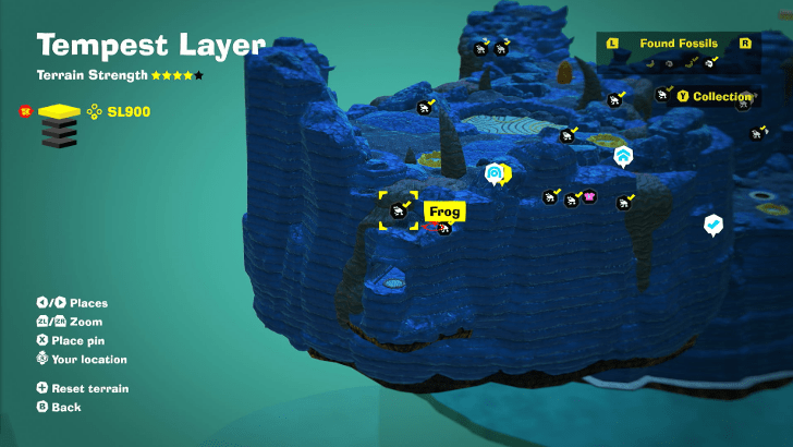 Frog 13 Fossil Map Location