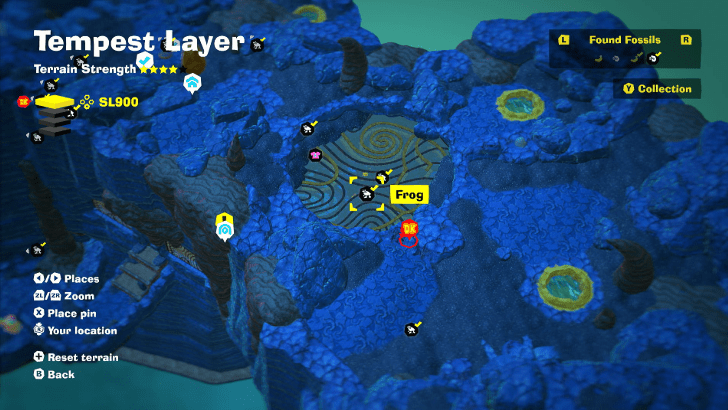 Frog 11 Fossil Map Location