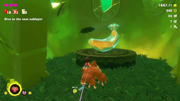 Present by the Pool Banandium Gem Overworld Location