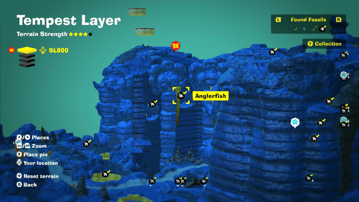 Anglerfish 2 Fossil Map Location