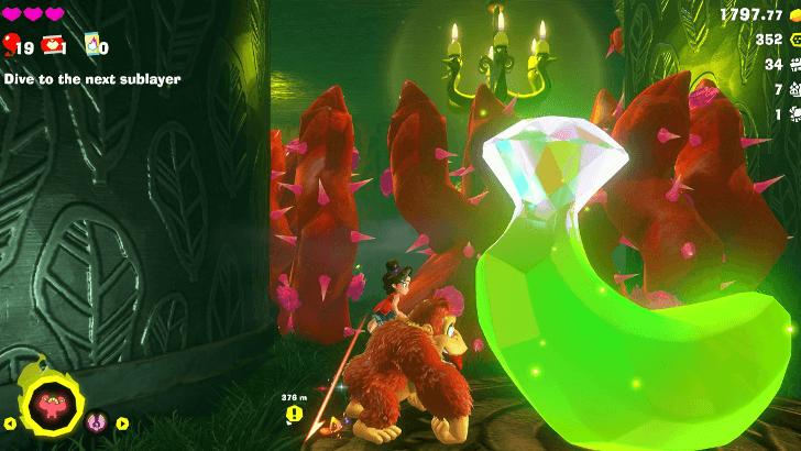 Egg-Bottom Break-In Banandium Gem Overworld Location