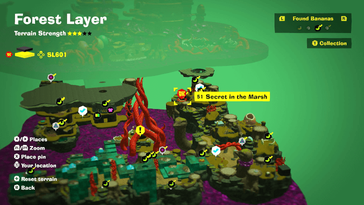 Secret in the Marsh Banandium Gem Map Location