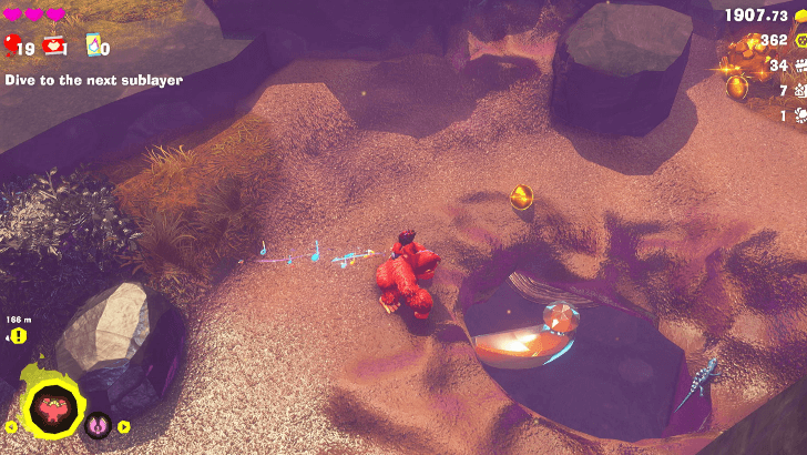 Secret in the Marsh Banandium Gem Overworld Location