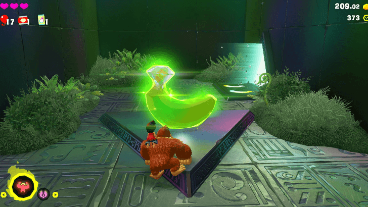 Tree-Pit Banana Balloons Banandium Gem Overworld Location