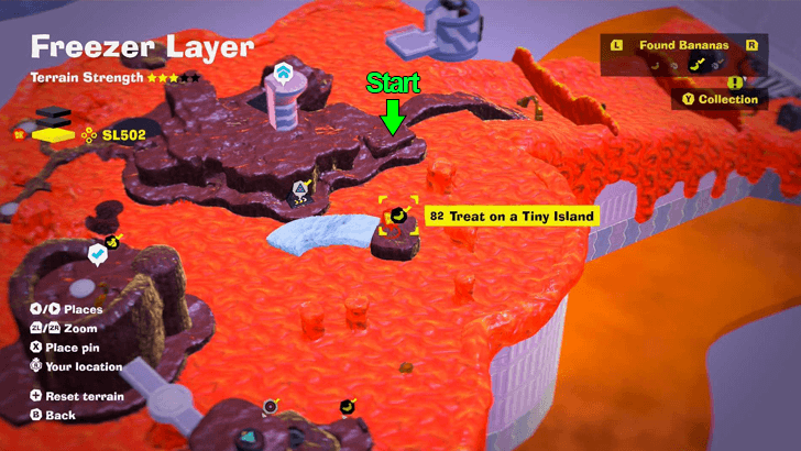 Treat on a Tiny Island Banandium Gem Map Location