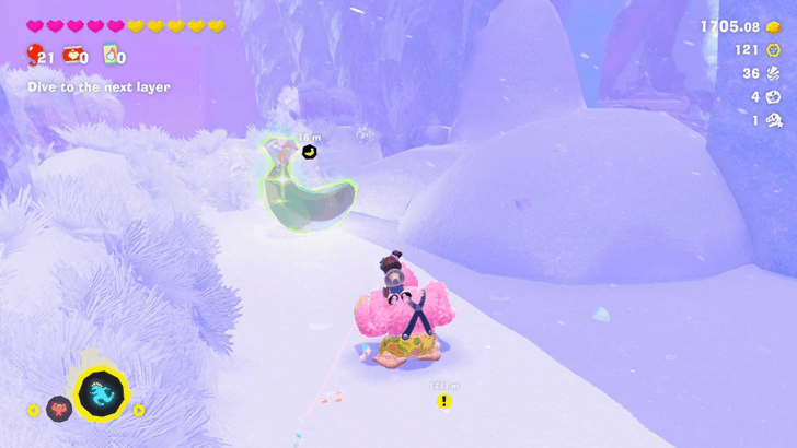 Gazing at the Cooling Tower Banandium Gem Overworld Location