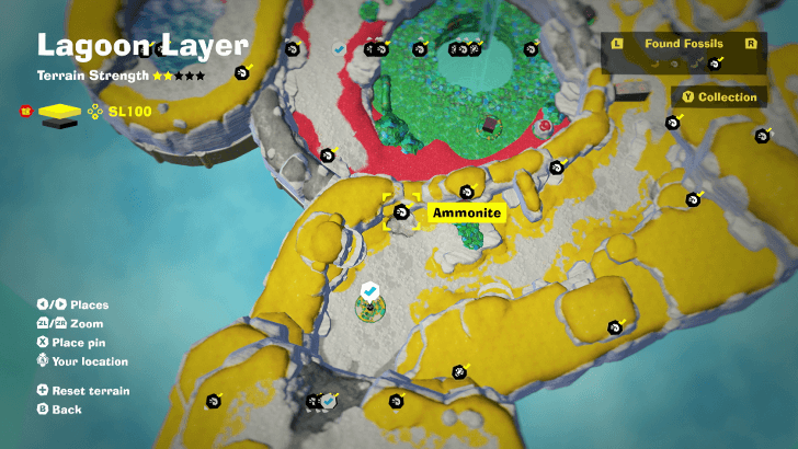 Ammonite 3 Fossil Map Location