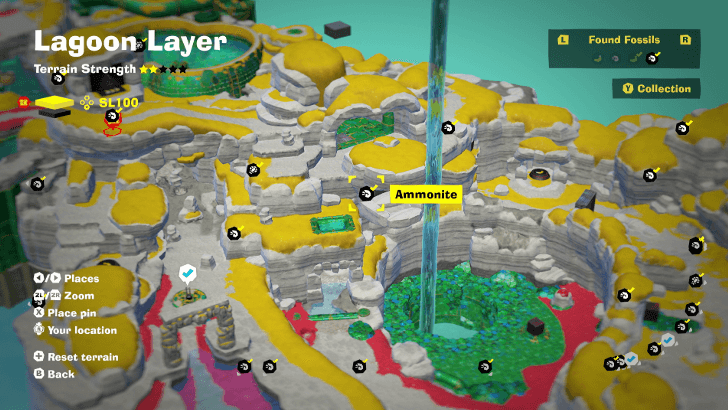 Ammonite 6 Fossil Map Location